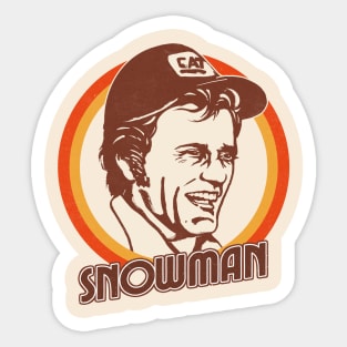 Snowman - Smokey & The Bandit - Retro Design Sticker